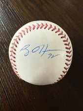 Ryan O’Hearn Brandon Hyde Signed Baltimore Orioles OML Used Baseball Ball MLB