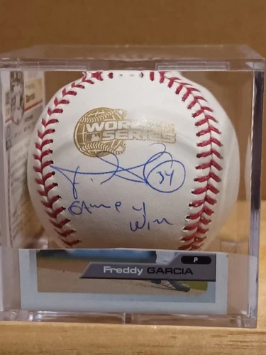 FREDDIE GARCIA-White Sox Signed Official 2005 World Series Baseball (Schwartz)