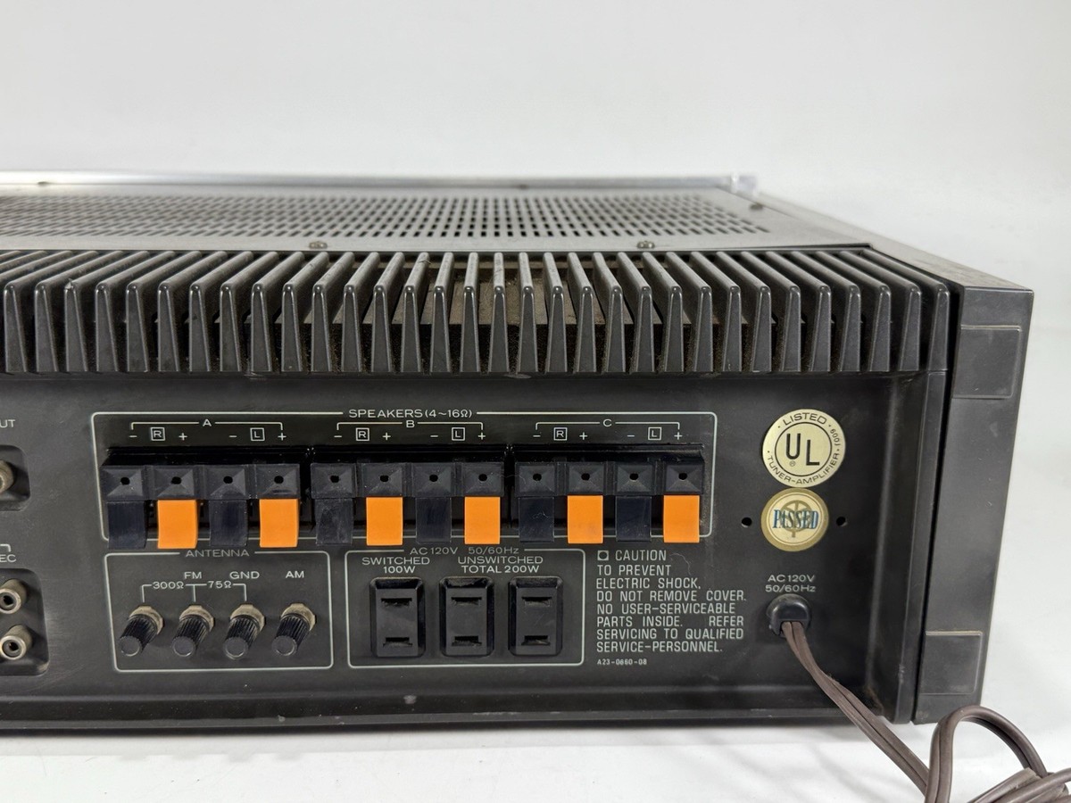 Vintage 1970s Kenwood KR-7600 AM/FM Stereo Receiver ~ 70W/CH into