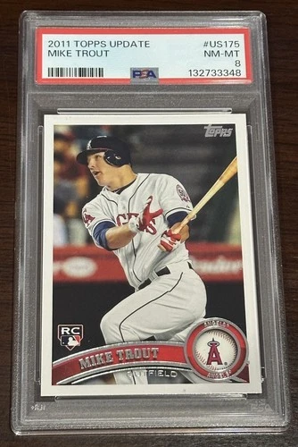 2011 Topps Update Mike Trout Iconic Rookie Card #US175 PSA 8 NM-MT