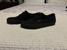 Vans Era Triple Black Canvas Skate Shoes