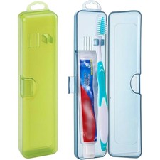 Travel Toothbrush Case 2 Pack Breathable Portable Toothbrush Holder for Travel