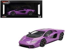 Lamborghini Countach LPI 800-4 Viola 30th Purple Metallic 1/18 Model Car by Top