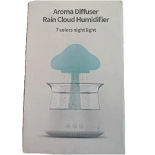 Aroma Diffuser Rain Cloud Essential Oil Humidifier, 7 Color Night Light