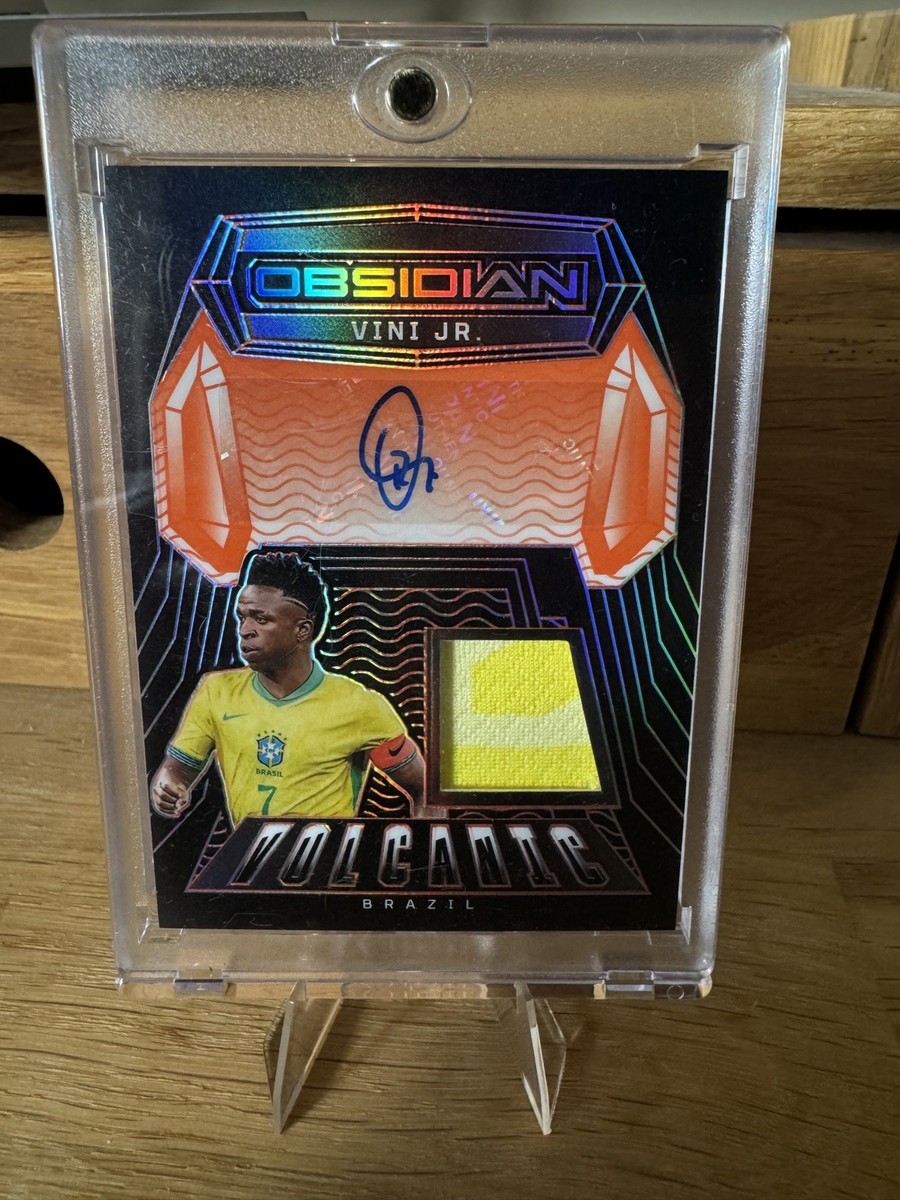 Vini Jr 2024-25 Panini Obsidian Volcanic Patch Auto /99 Brazil