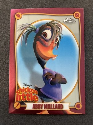 2025 Topps Chrome Disney #CL-2 Abby Mallard Chicken Little 20th Anniversary Red