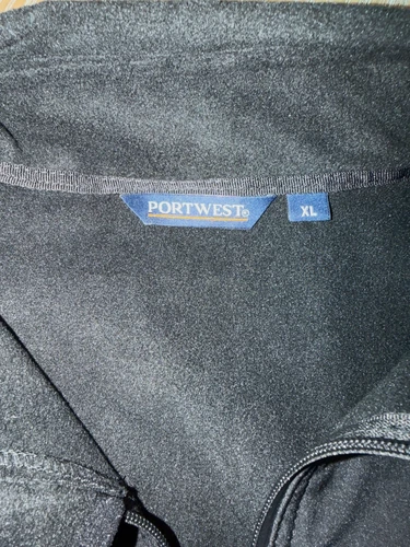 Portwest UTK50 Softshell Jacket Black XL NWT Technical Fleece Lined Waterproof image 3