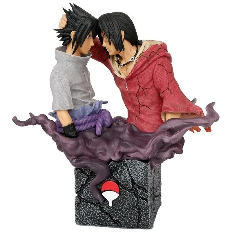 Action Figure Itachi e Sasuke Uchiha Statua Naruto Anime Manga da Collezione 🔥 - Immagine 4 di 4