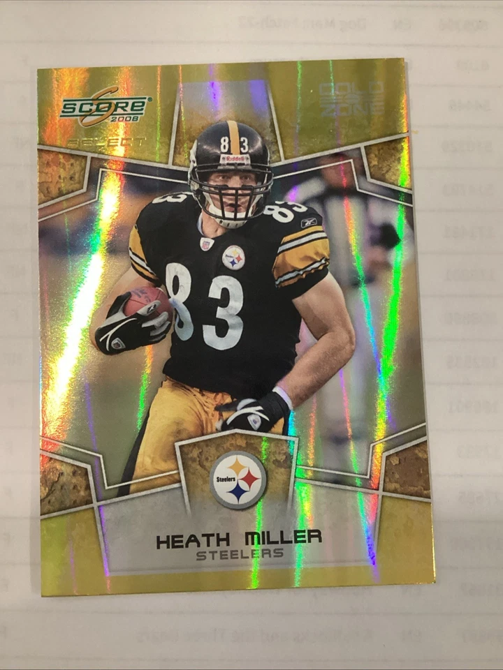 Score Select Heath Miller Gold Zone Insert /50 - Image 2 of 4