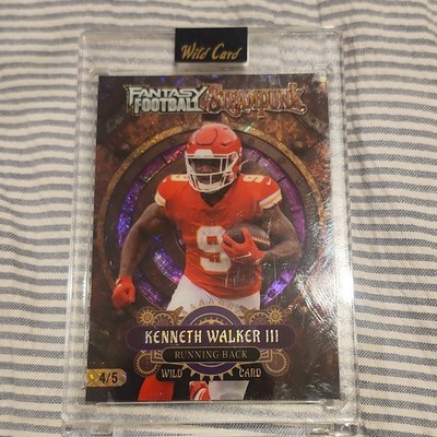 Wild Card Fantasy Football Steampunk 2026 Kenneth Walker III FSPPU01-KW 4/5