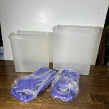 Tupperware Cereal Keeper Storage Container 13 Cup #469 & 20 C Modular Mate #1588