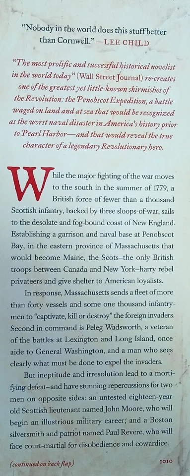 The Fort, AUTHOR SIGNED, by Bernard Cornwell 2010 1st ed. hardcover with DJ - Imagem 3 de 4