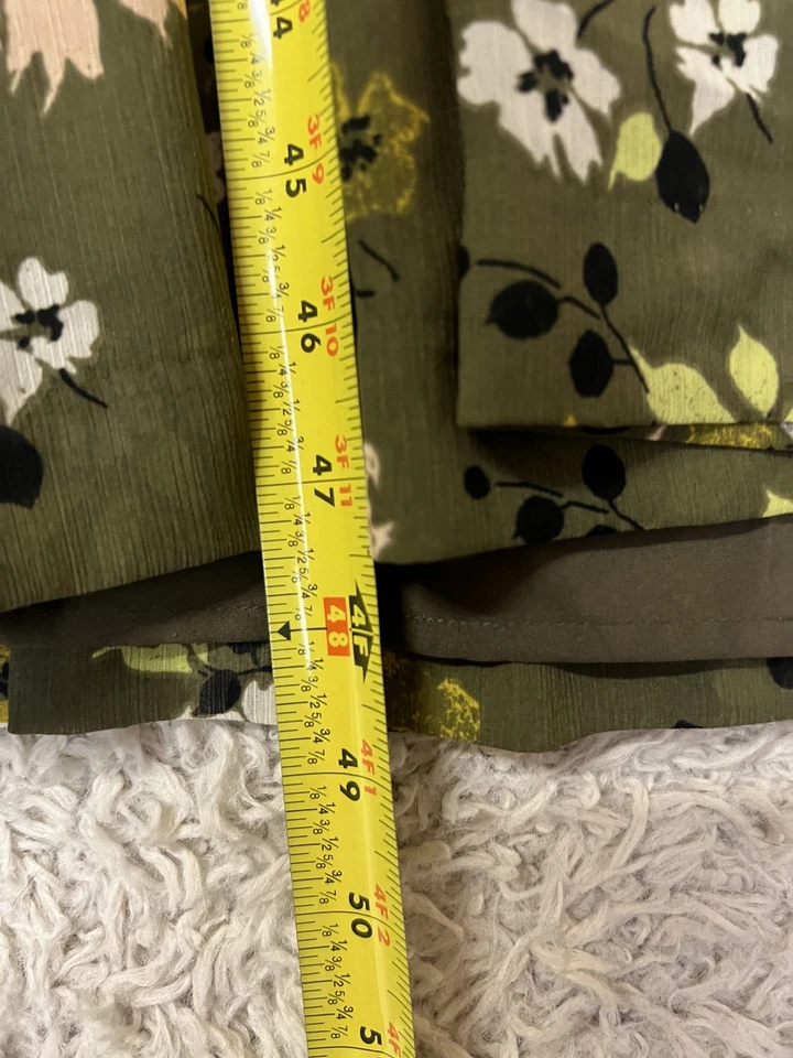 Vestido Madewell Mujer Pequeño Verde Floral Maxi Manga Larga Boho Cuello en V Primavera Foto 2 de 4