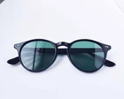 Ray-Ban RB2180 Polished Black Frame Dark Green Lenses 49mm Unisex Sunglasses