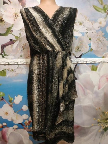Women Jasper Conran Dress Black Viscose 40 / L /