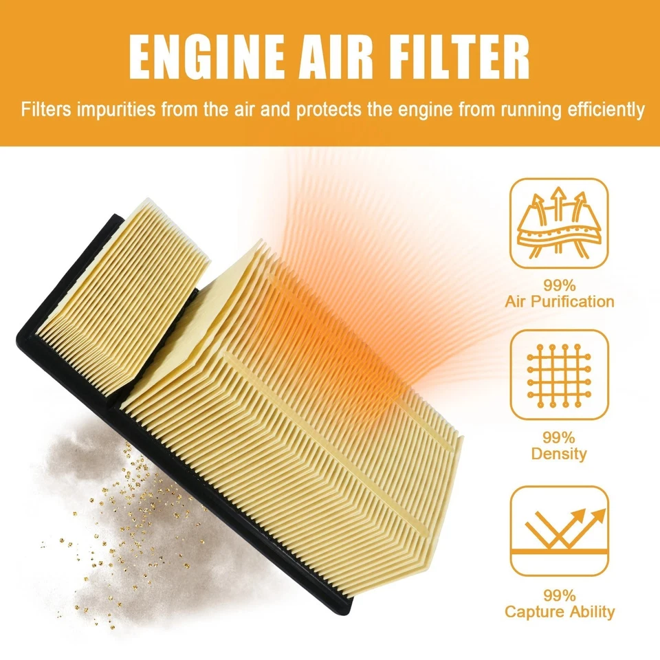 Filtro de aire para Ford F250 F350 F-450 F-550 Super Duty 2011-2016 6,7 L primario🔥 Foto 4 de 4