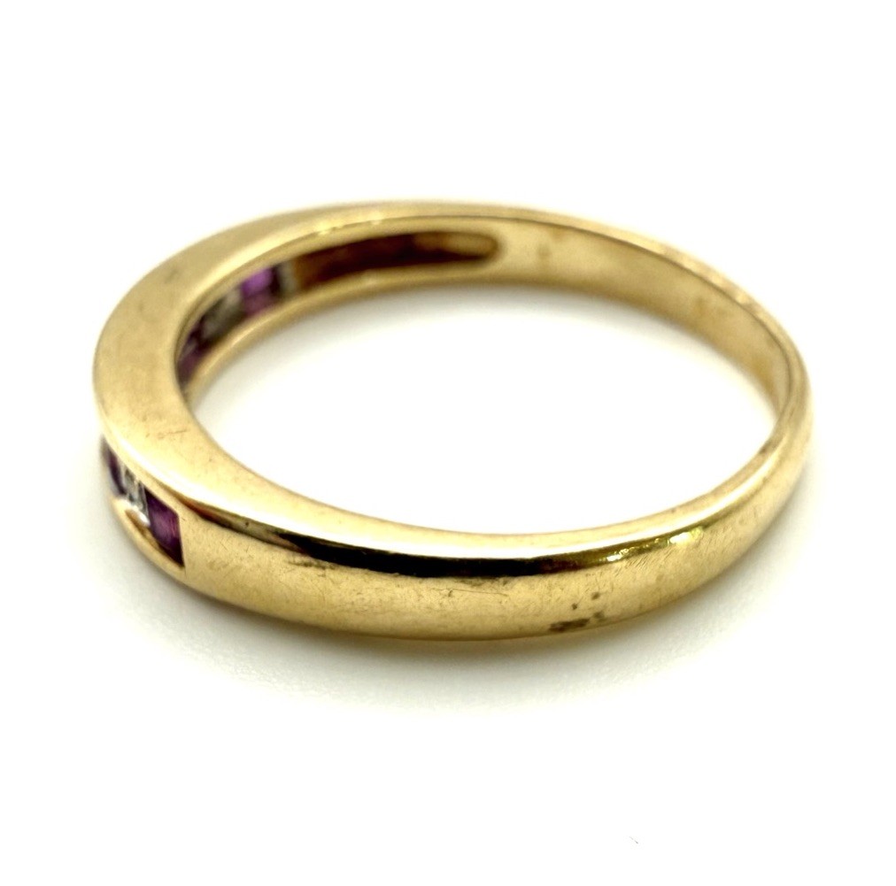9ct Gold Ruby Diamond Ring Red Ruby Diamond Etern… - image 22