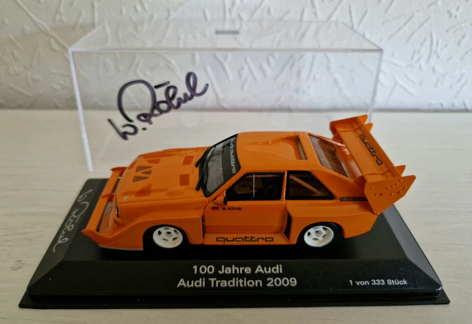Audi Sport Quattro S1 Audi Tradition 2009 - 100 Jahre Audi Org.Signiert W.Röhrl - Bild 1 von 4