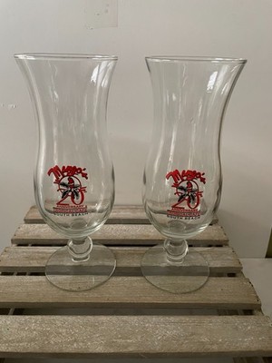 Mango's Tropical Cafe South Beach 20th Anniversary Glasses - Set of 2