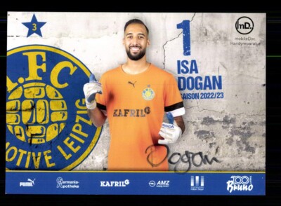 Isa Dogan Autogrammkarte Lokomotive Leipzig 2022-23 Original Signiert
