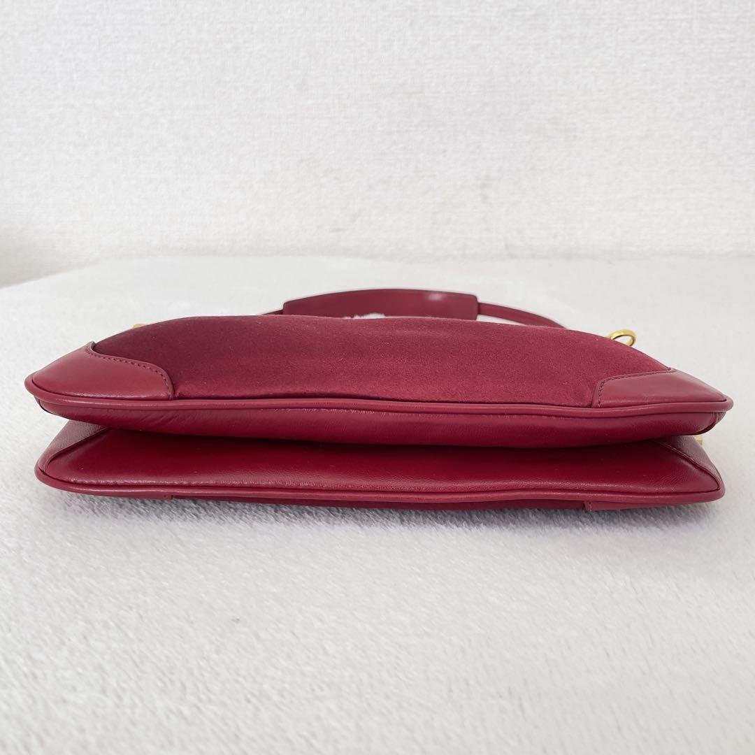 Coach Red Satin Accessory Pouch Y2K Handbag Vintage /Used++ Coach Red Satin Accessory Pouch Y2K Handbag Vintage /Used++