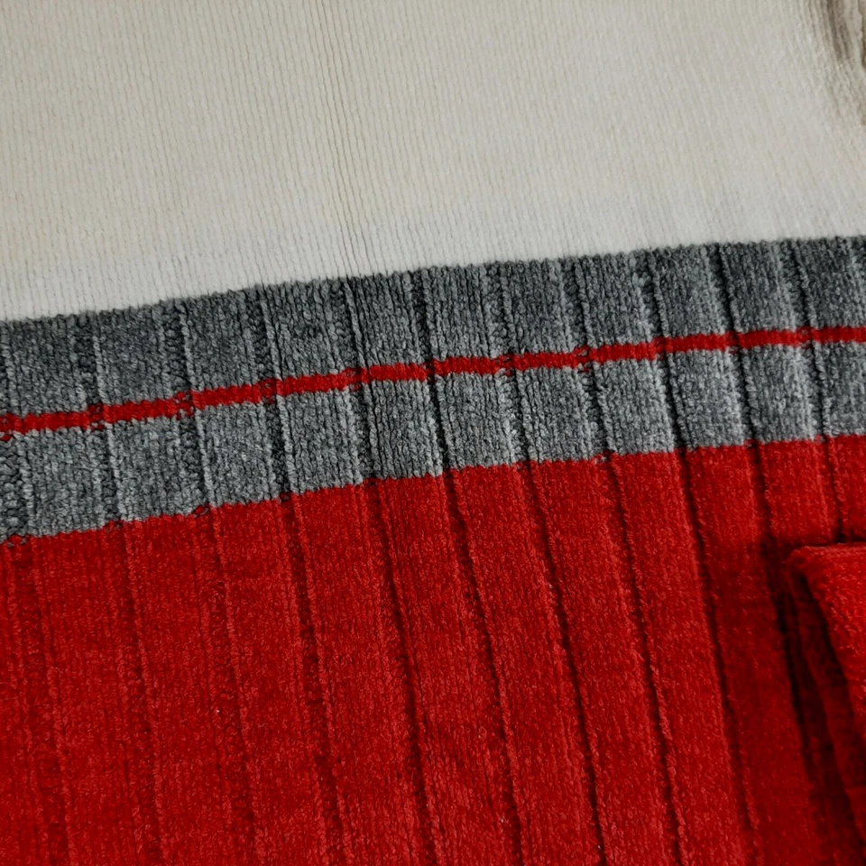 Suéter Y2K Arizona Niños Talla Grande 14/16 Acanalado Tejido Cálido Rojo Gris 100% Acrílico Foto 3 de 4