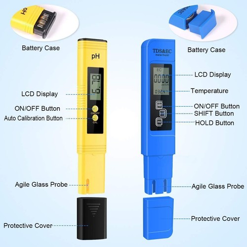 Digital Tester PH+TDS EC Wassertest Meter Messgerät Leitwertmessgerät 0~9990ppm. - Bild 6 von 6