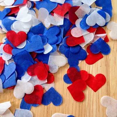 Bright Mix Hearts Wedding Party Confetti Celebration Decoration FILL CONES