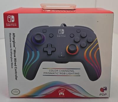 PDP Afterglow  Wave Wired LED Controller for Nintendo Switch - Grey (500-237-GE)