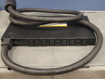 APC AP7516 Rack Mountable PDU, Basic, 1U, 14.4kW, 208V, (6) C19