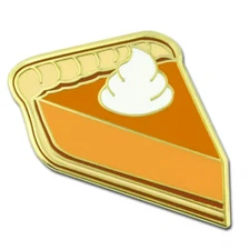 PinMart's Pumpkin Pie Slice Autumn Dessert Food Enamel Lapel Pin