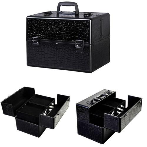 Pro 14" Makeup Aluminum Storage Case Organizer Box Cosmetic Lockable Jewelry Bag - Picture 1 of 6