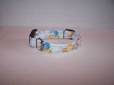 Wet Nose Designs Easter Blessings Dog Collar Bunnies Chicks Eggs on Pale Blue
