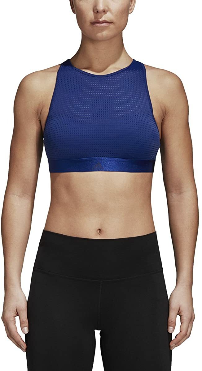 Спортивный бюстгальтер Adidas Womens 2.0 на бретелях, синий, Большой размер