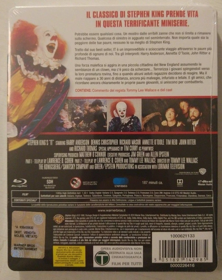 Stephen King's IT (Italian Edition) Steelbook Blu-Ray NEW&SEALED!!! - Image 3 of 4