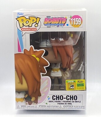 Funko Pop 2022 SDCC Official Sticker Boruto Cho Cho Figure Box Damage Butterfly