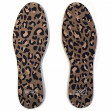 Mr. Lacy Relax Memory Foam Insoles, Brown Leopard Premium Quality