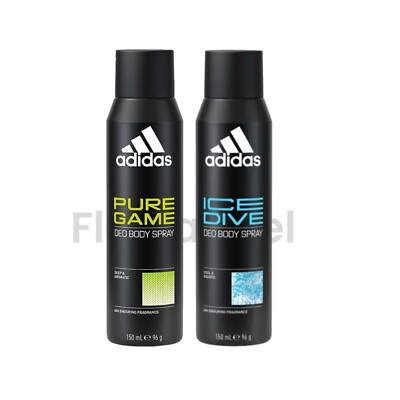 ADIDAS Ice Dive Pure Game Body Spray 150ml, Deodorant, Gift For Him  UK