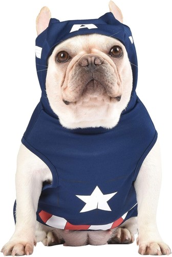 Costume d'Halloween Fetch For Pets Marvel Avengers Captain America Dog XS NEUF AVEC ÉTIQUETTES NEUF - Photo 1 sur 7