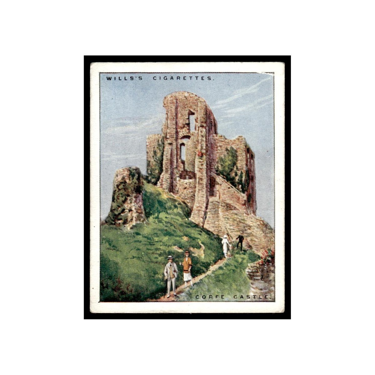 Corfe Castle 1925 Wills Cigarettes British Castles #9 Tobacco Card VG