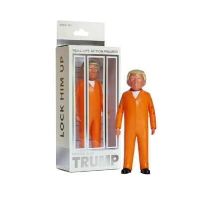 FCTRY Inmate Prison Suit Donald Trump Lock Him Up Action Figure 2023