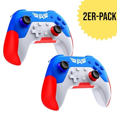 2x Pro Controller für Switch/Switch Lite mit 3 Stufen Turbo-Funktion | 2er-Pack