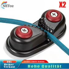 2 X Φ 15mm Schotklemme Seilklemme Curryklemme Cam Cleat für Segelboot Kugellager