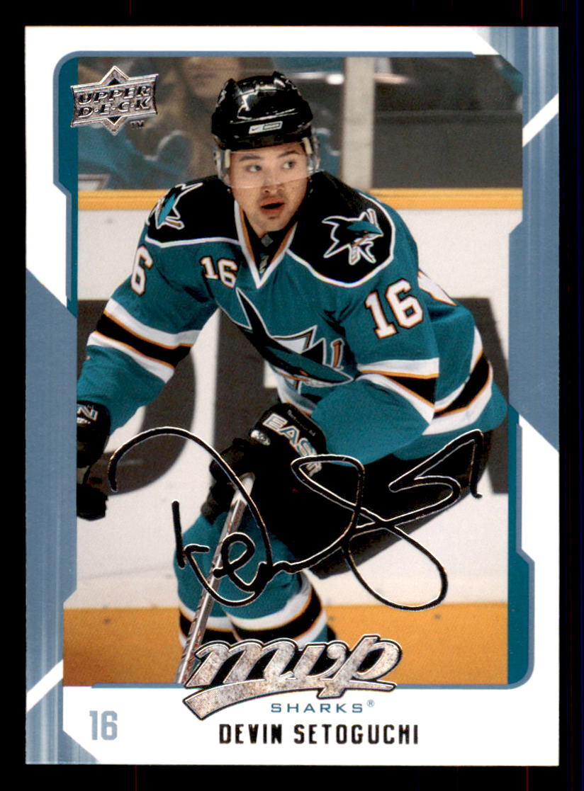 2008-09 Upper Deck MVP #248 Devin Setoguchi San Jose Sharks