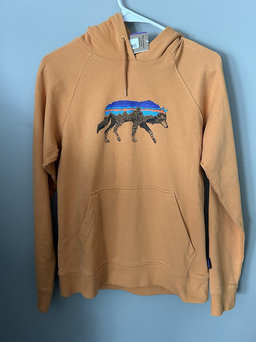 PATAGONIA WOMENS BACK FOR GOOD ORGANIC HOODIE ORANGE WITH