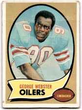 1970 Topps Fair Condition George Webster Houston Oilers #120