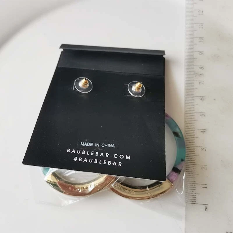 Nuevos aretes colgantes de resina con barra de chuchería regalo moda mujeres fiesta vacaciones joyería Foto 3 de 3