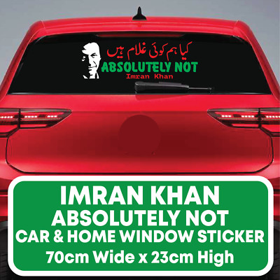 Imran Khan PTI Urdu absolut kein Aufkleber Aufkleber für Auto Heim Fenster Windschutzscheibe