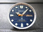 NEW 28.5mm BLUE WAFFLE DIAL, WHITE MINUTE TRACK, HANDS DIVERS SKX007 /NH36 /4R36