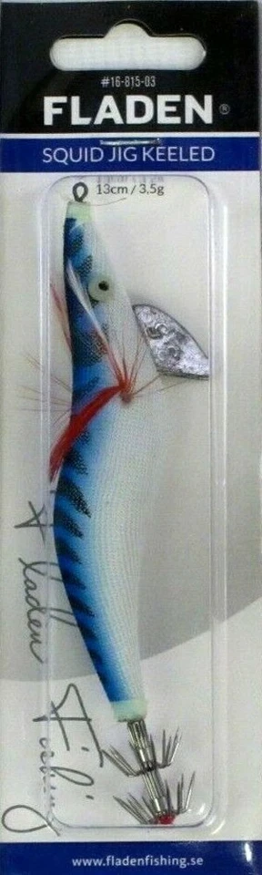 3 Fladen Squid Jig Metal Keeled Blue Orange Pink Lumi Glow-in-dark Lures 20g 5” Foto 2 de 4